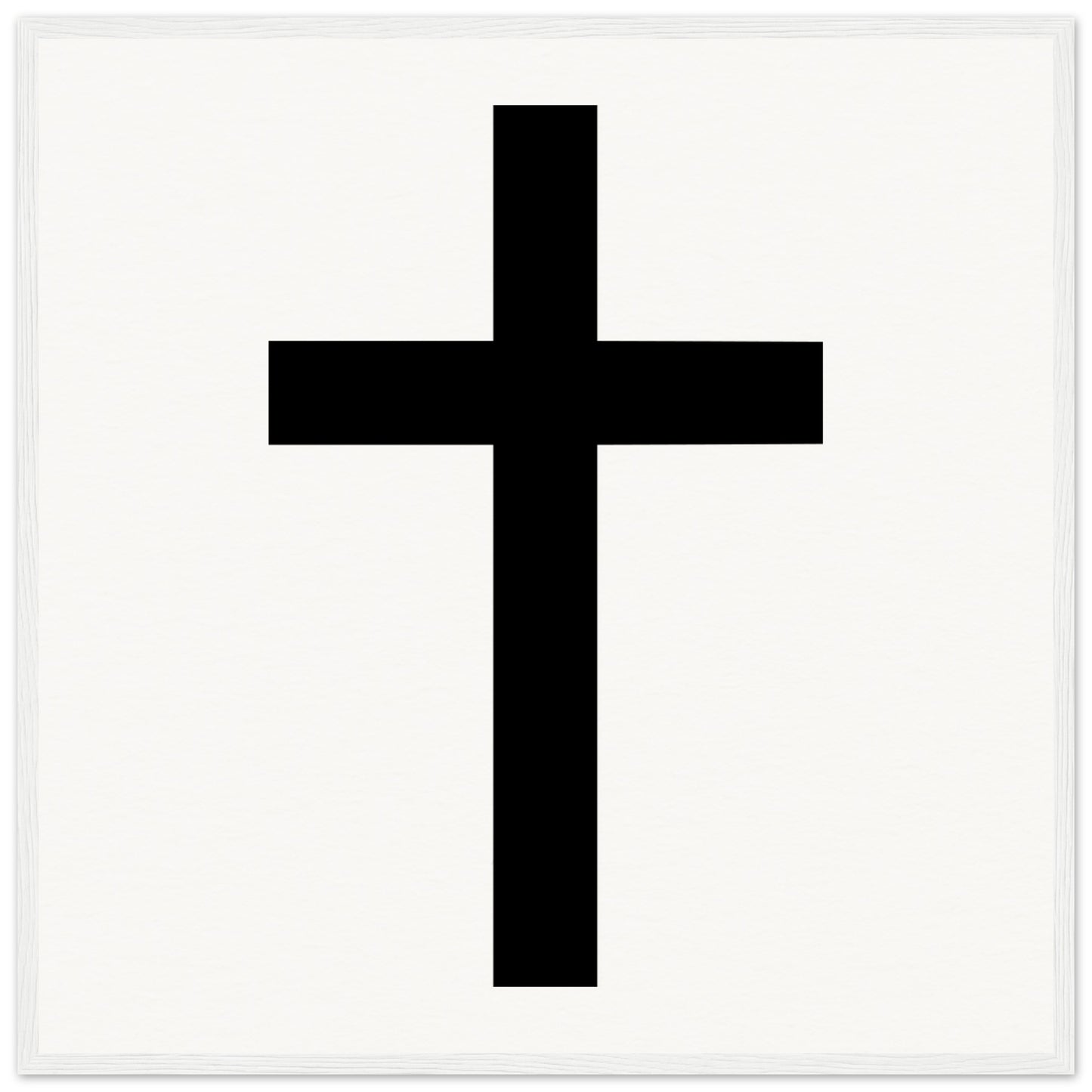 Christian Cross / Everyday is a Fresh Start - Museum-Quality Matte Paper Wooden Framed Poster