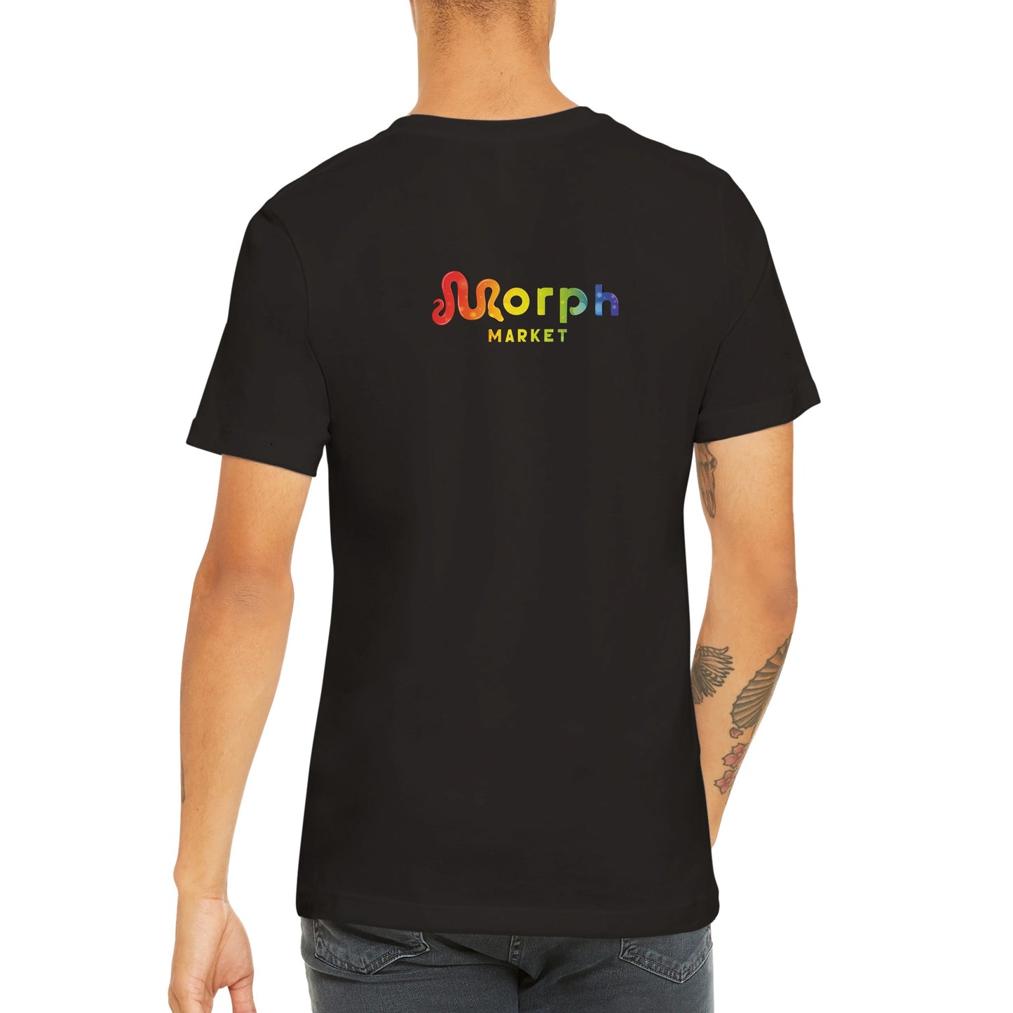 Morph Market (Rainbow Circles) - Premium Unisex Crewneck T-shirt