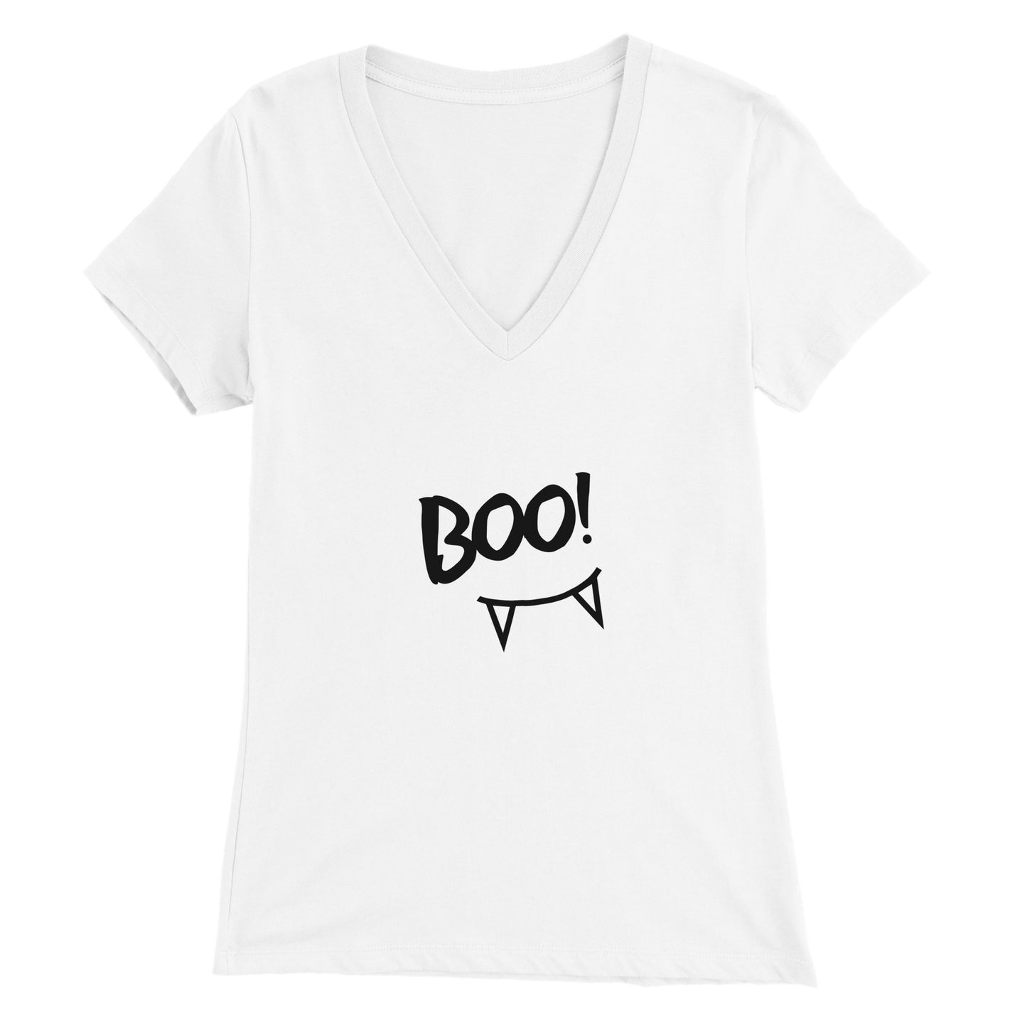 Boo! - Premium Womens V-Neck T-shirt