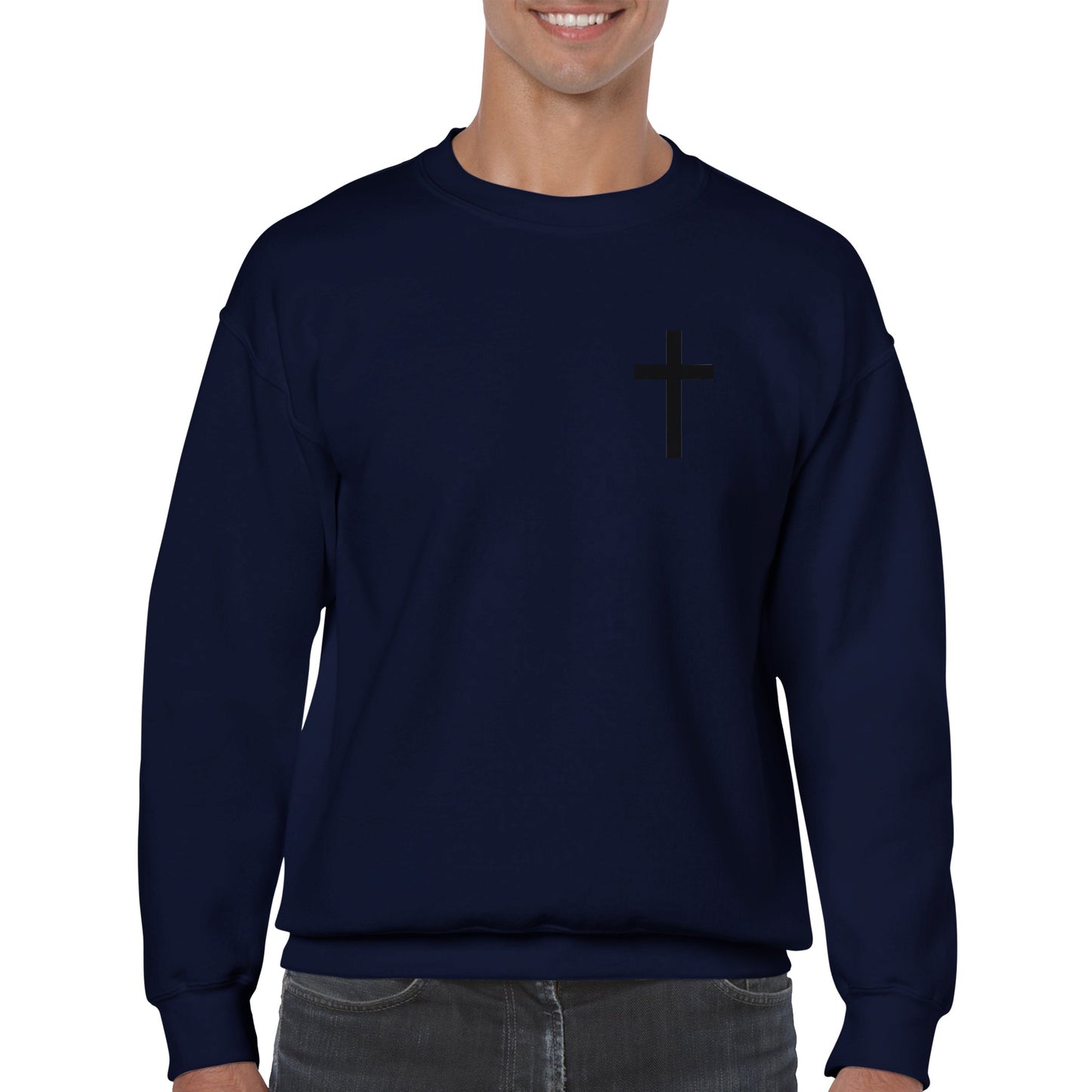 Christian Cross / Everyday is a Fresh Start - Classic Unisex Crewneck Sweatshirt