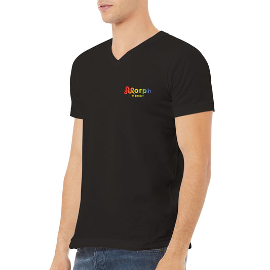 Morph Market (Rainbow Circles) - Premium Unisex V-Neck T-shirt