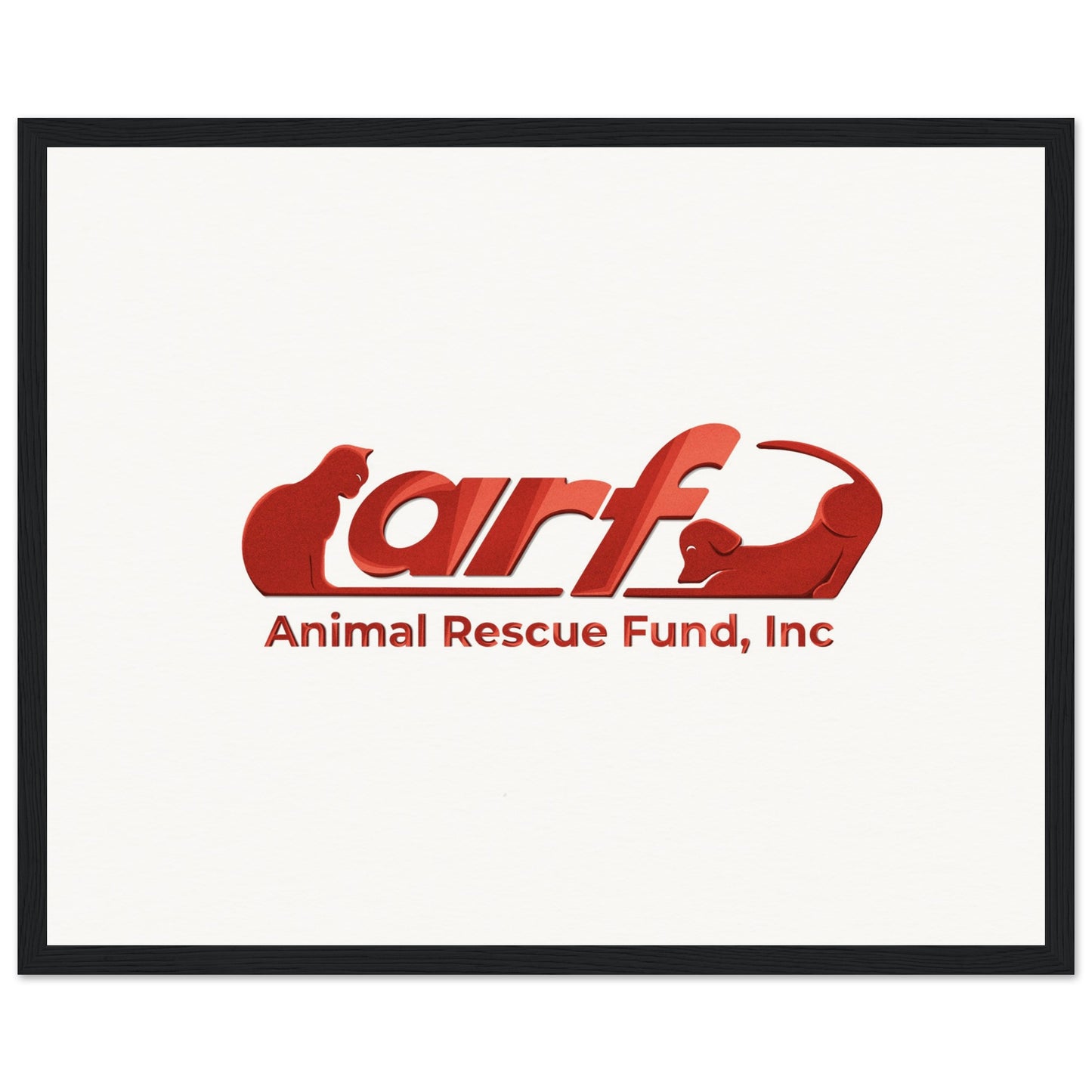 ARF: Animal Rescue Fund - Museum-Quality Matte Paper Wooden Framed Poster