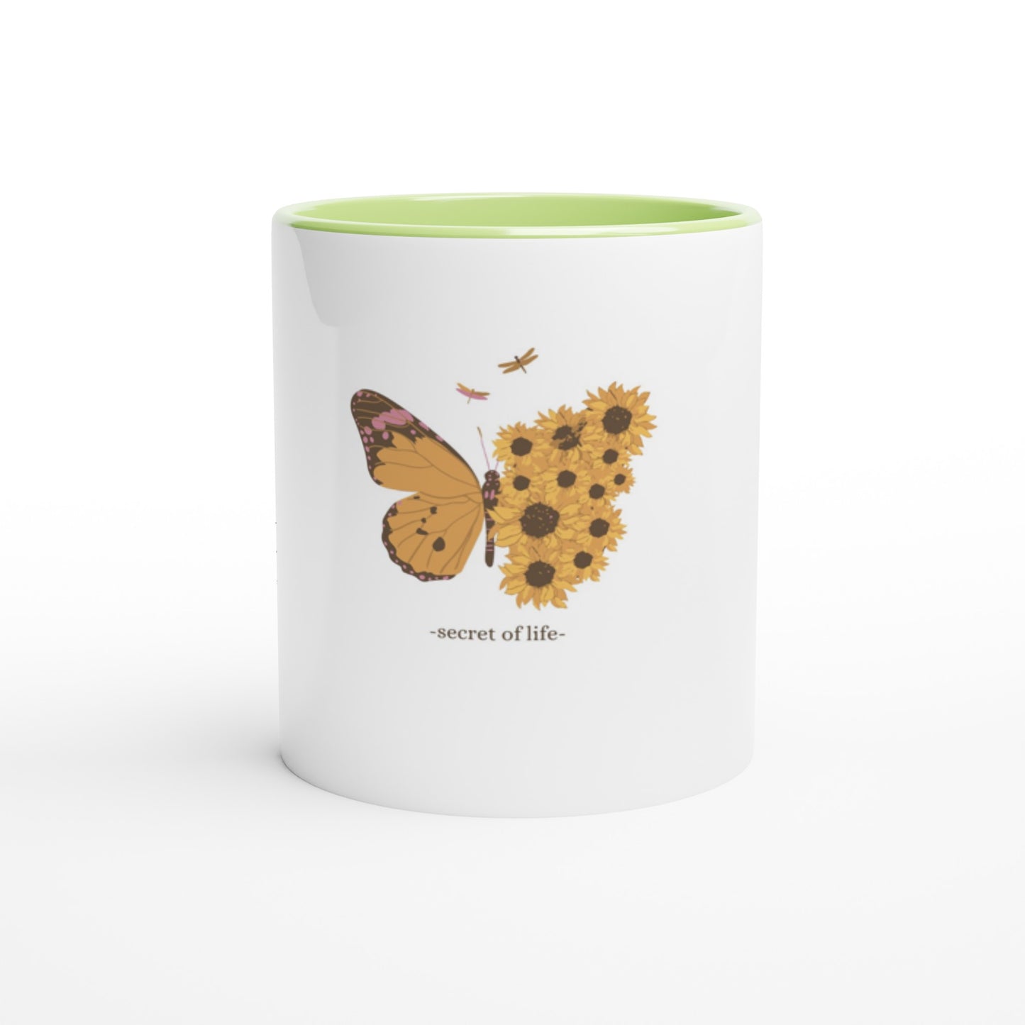 Secret of Life - White 11oz Ceramic Mug with Color Inside