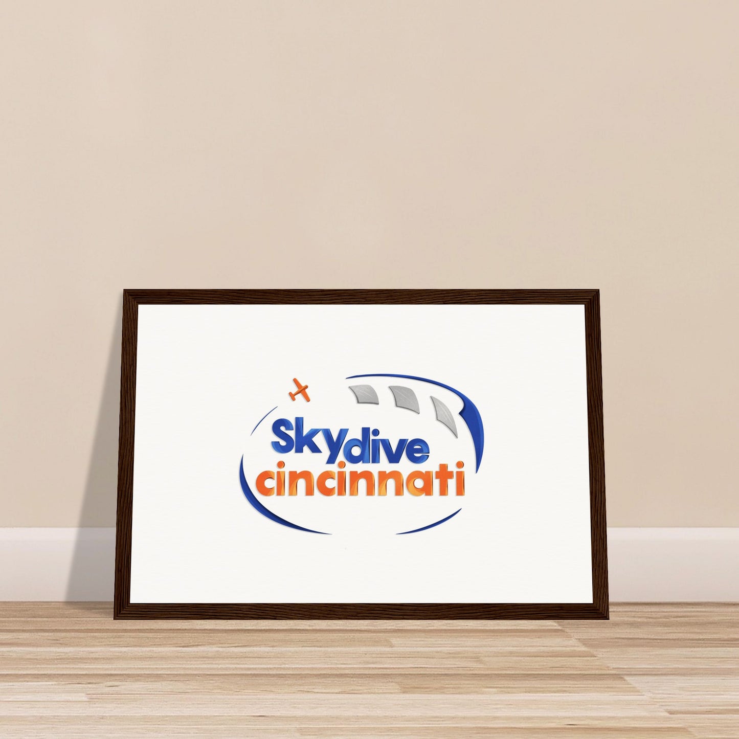 Skydive Cincinnati - Museum-Quality Matte Paper Wooden Framed Poster