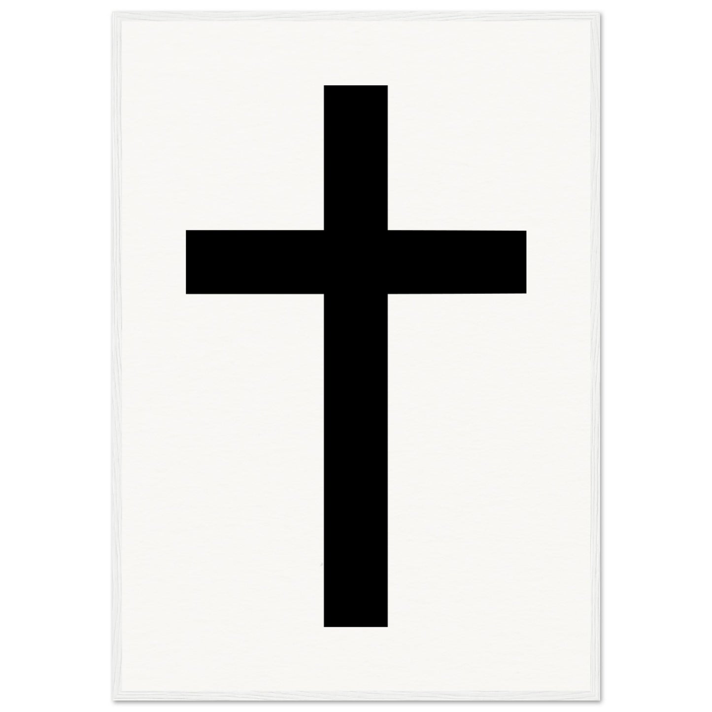 Christian Cross / Everyday is a Fresh Start - Museum-Quality Matte Paper Wooden Framed Poster