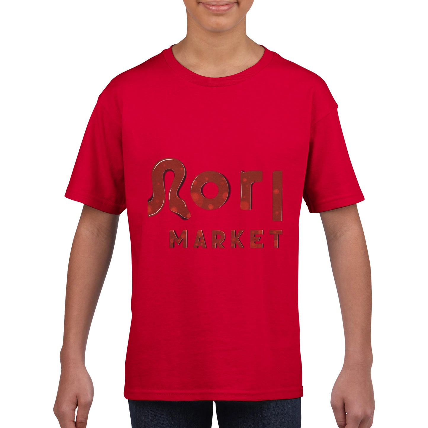 Morph Market (Red Circles) - Classic Kids Crewneck T-shirt