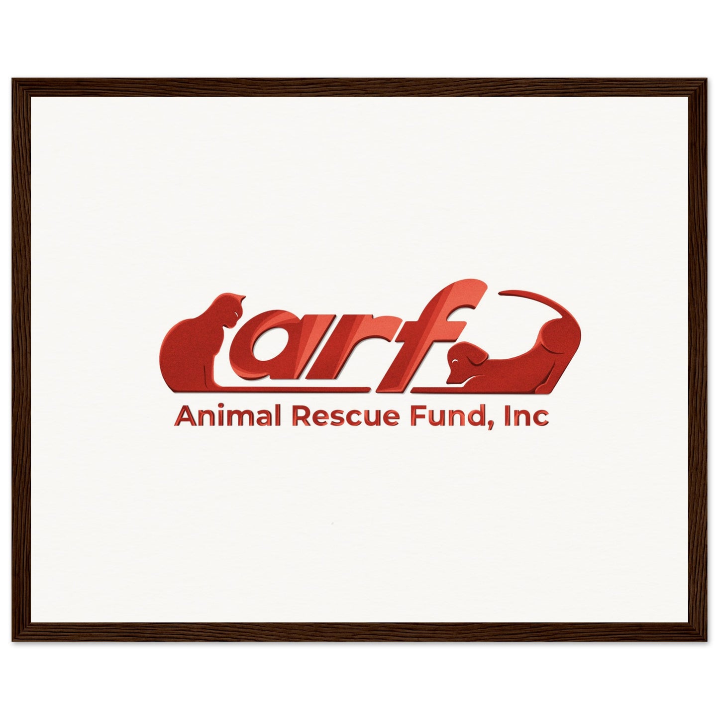 ARF: Animal Rescue Fund - Museum-Quality Matte Paper Wooden Framed Poster