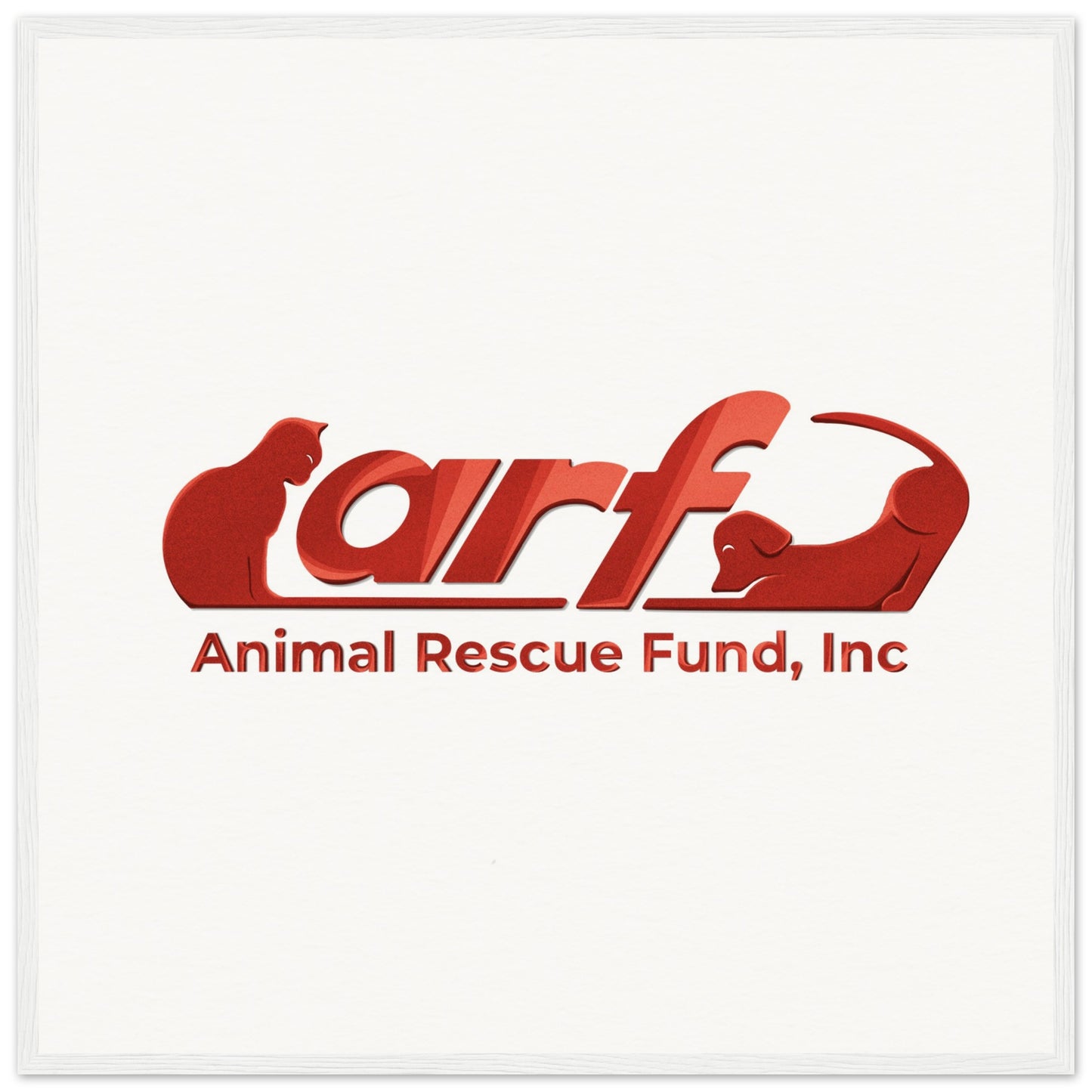 ARF: Animal Rescue Fund - Museum-Quality Matte Paper Wooden Framed Poster