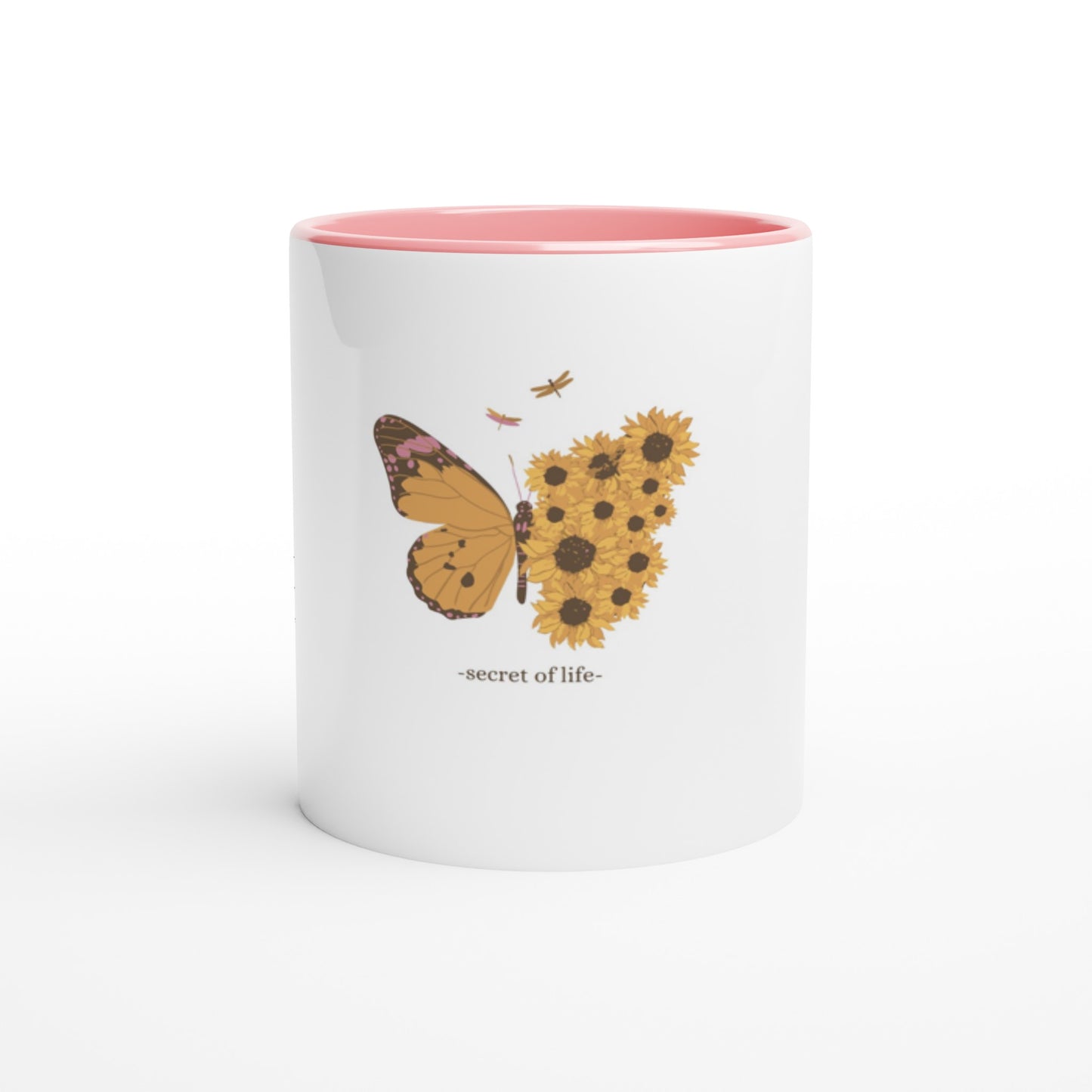 Secret of Life - White 11oz Ceramic Mug with Color Inside