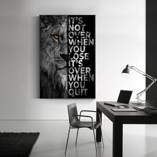 Black And White Lion Lyrics Painting Painting Core Art Decoration Hanging Painting Painting