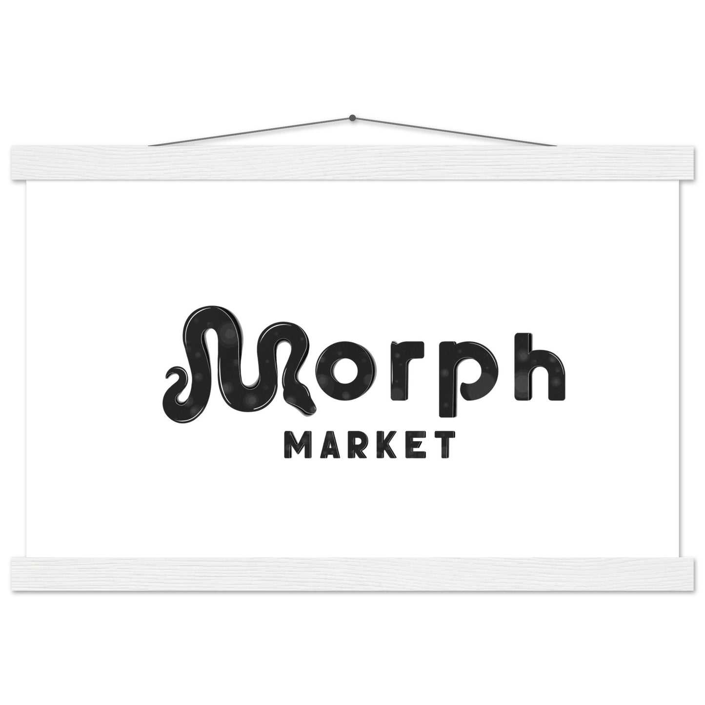 Morph Market (Dark Circles) - Premium Matte Paper Poster with Hanger