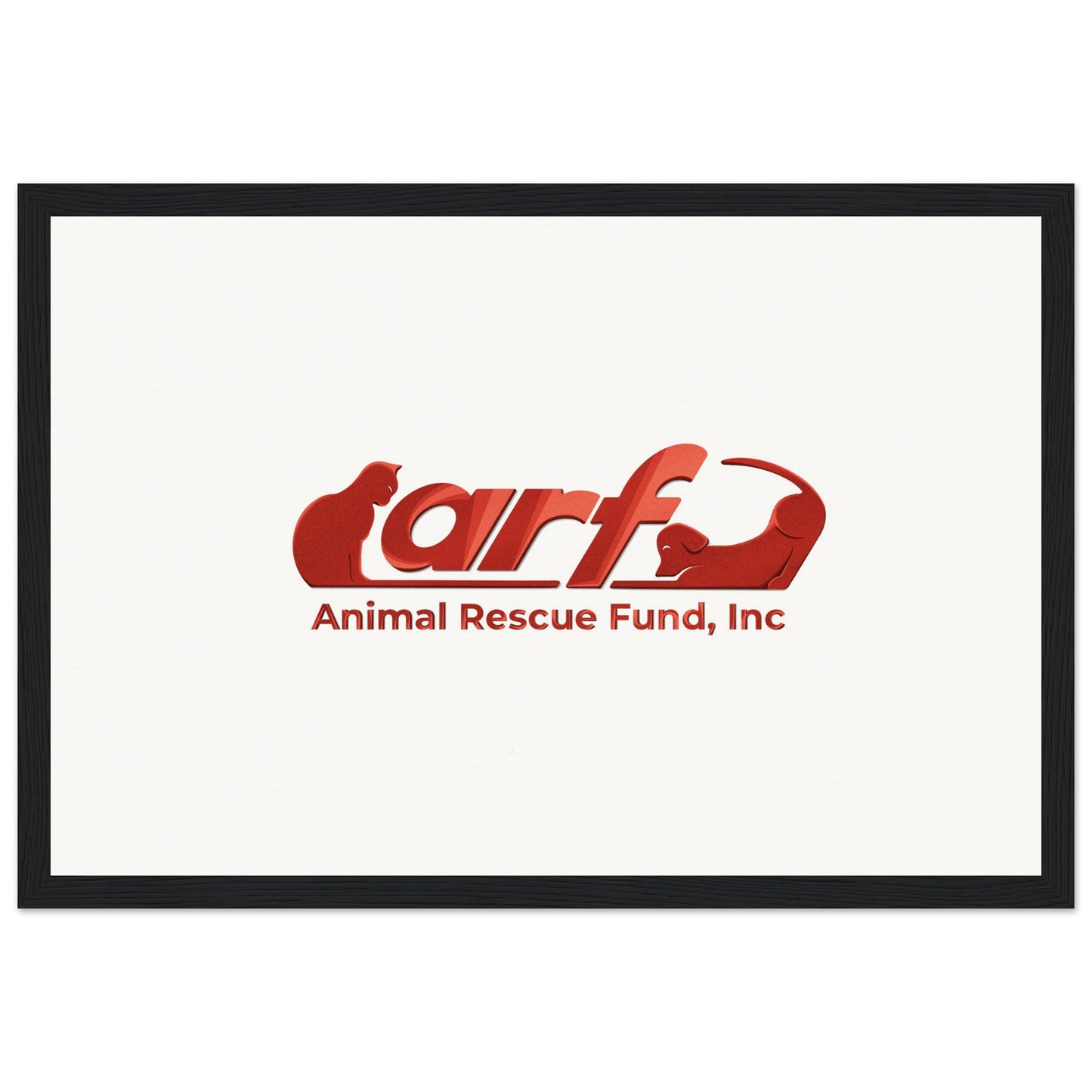 ARF: Animal Rescue Fund - Museum-Quality Matte Paper Wooden Framed Poster