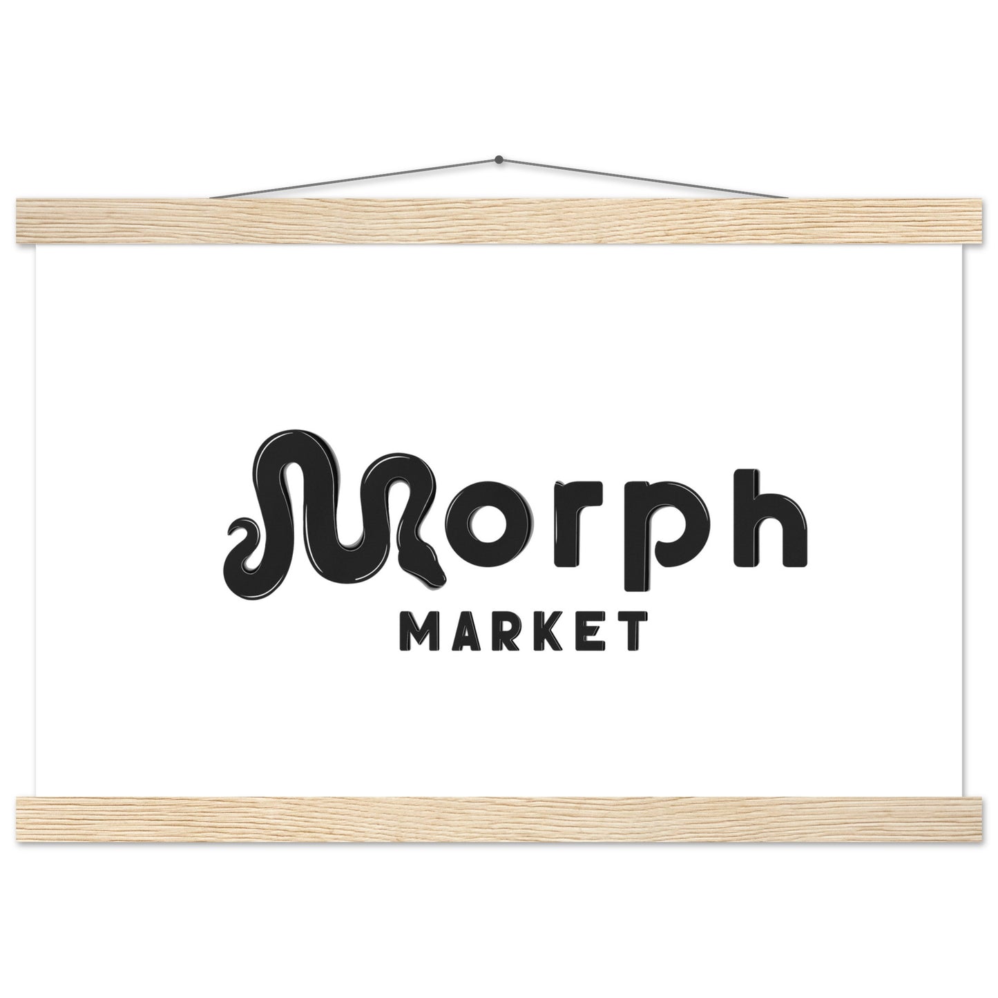 Morph Market (Dark) - Premium Matte Paper Poster with Hanger