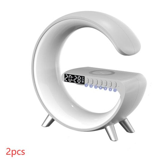 2023 New Intelligent G Shaped LED Lamp Bluetooth Speake Wireless Charger Atmosphere Lamp App Control For Bedroom Home Decor - D.T III | Design & Photography