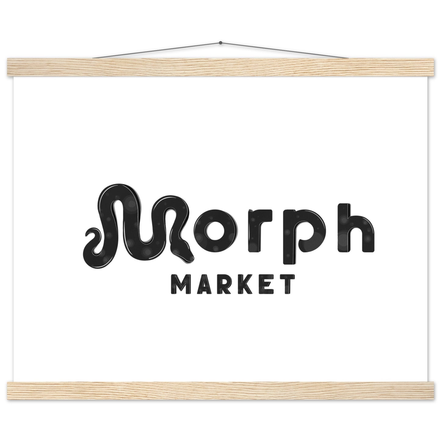 Morph Market (Dark Circles) - Premium Matte Paper Poster with Hanger