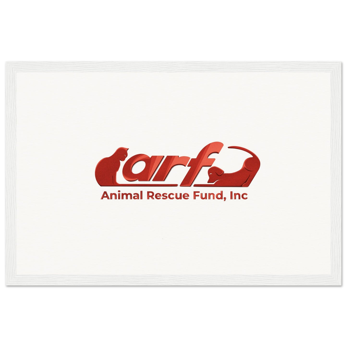 ARF: Animal Rescue Fund - Museum-Quality Matte Paper Wooden Framed Poster