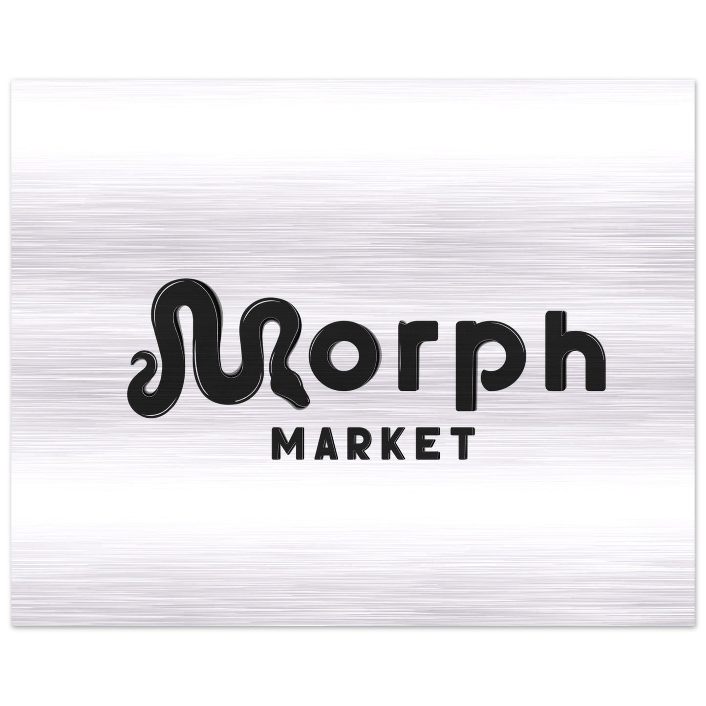 Morph Market (Dark) - Brushed Aluminum Print