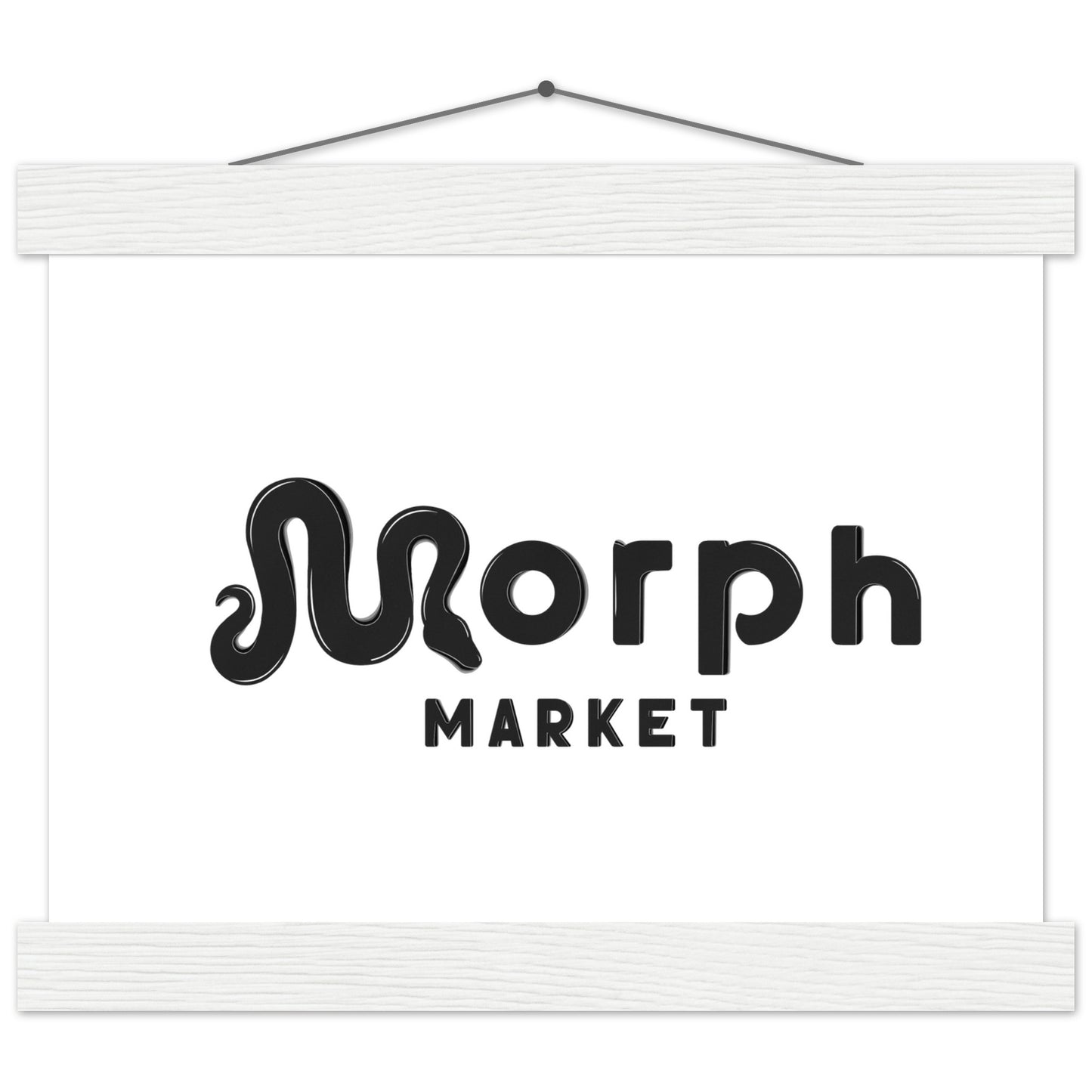 Morph Market (Dark) - Premium Matte Paper Poster with Hanger