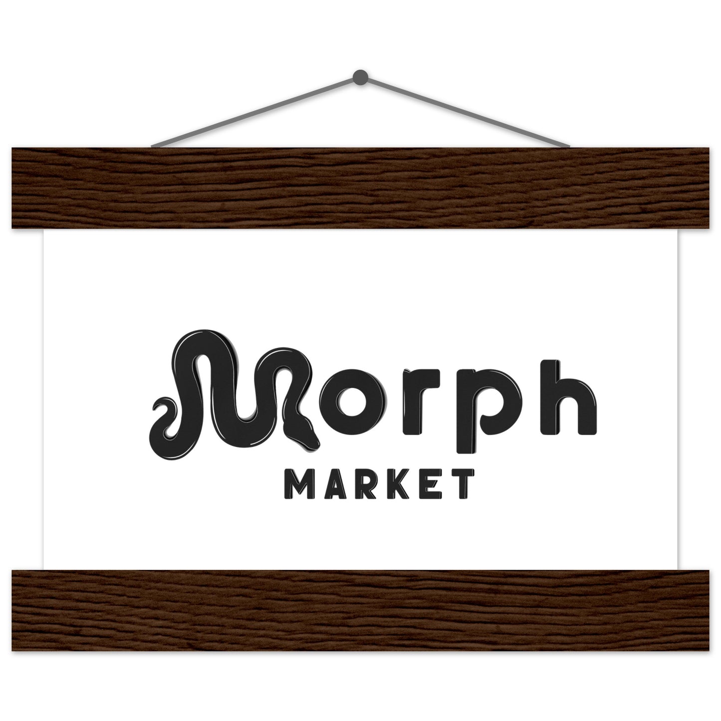 Morph Market (Dark) - Premium Matte Paper Poster with Hanger