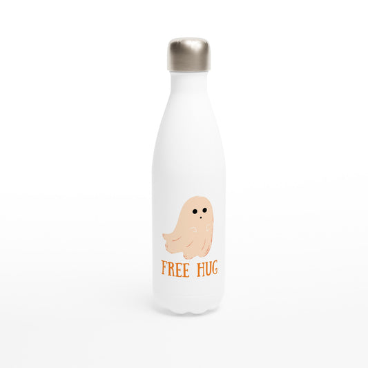 Free Hug - White 17oz Stainless Steel Water Bottle