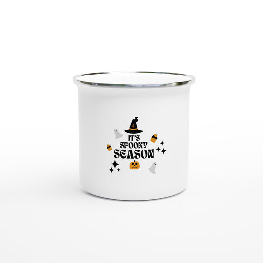 It's Spooky Season - White 12oz Enamel Mug