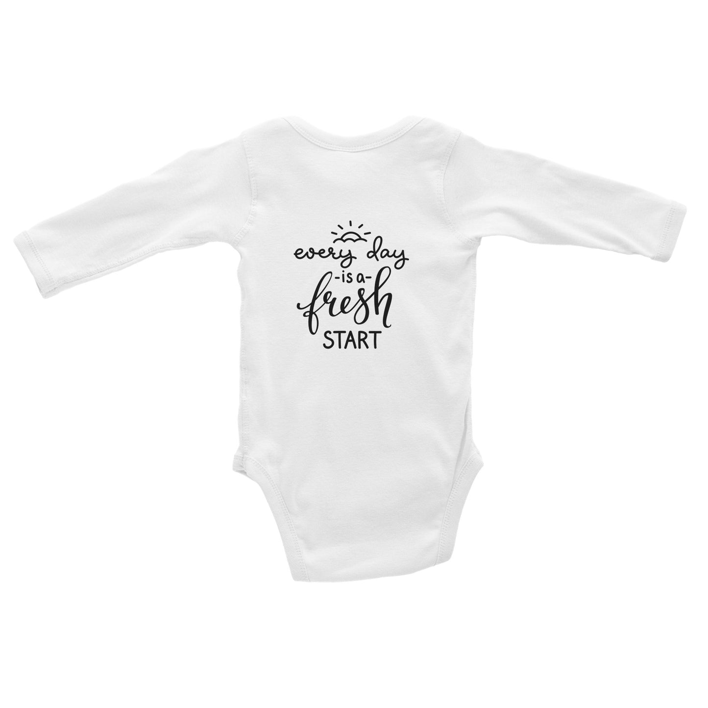 Christian Cross / Everyday is a Fresh Start - Classic Baby Long Sleeve Bodysuit