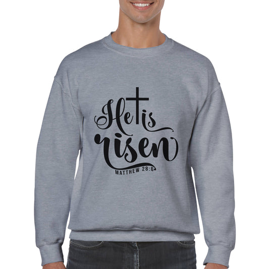 He is Risen (Matthew 20:6) - Classic Unisex Crewneck Sweatshirt