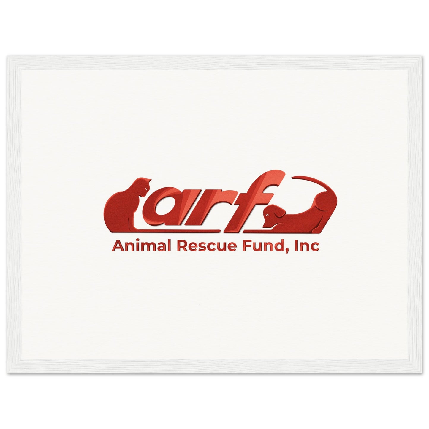 ARF: Animal Rescue Fund - Museum-Quality Matte Paper Wooden Framed Poster