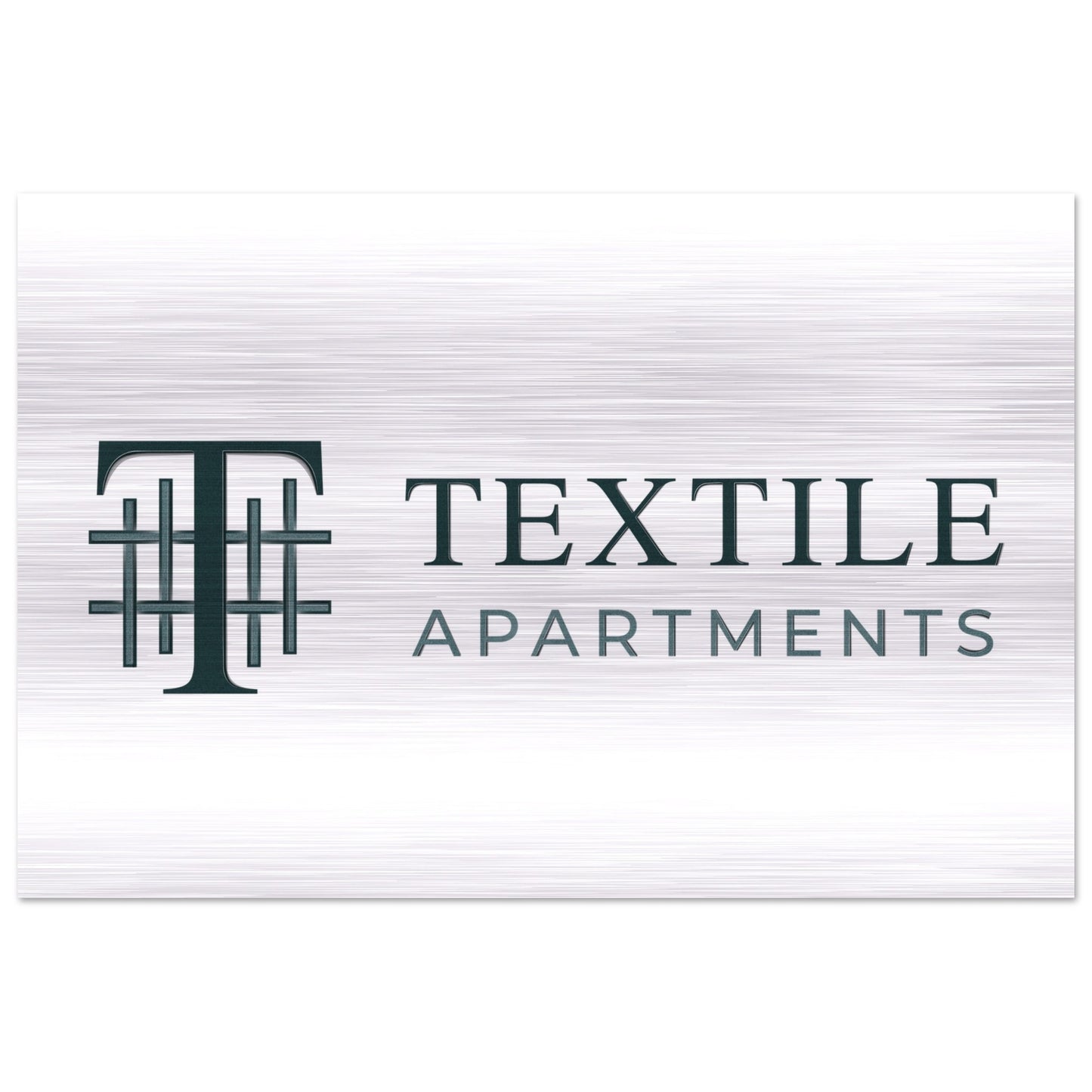 Textile Apartments - Brushed Aluminum Print