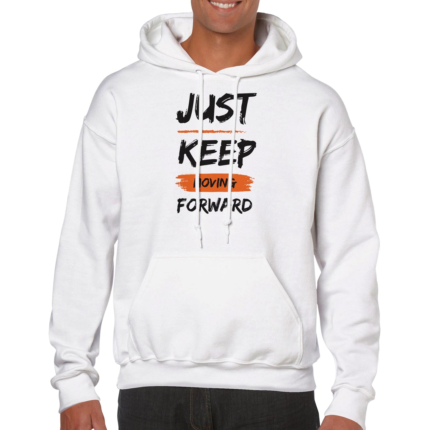 Just Keep Moving Forward - Premium Unisex Pullover Hoodie