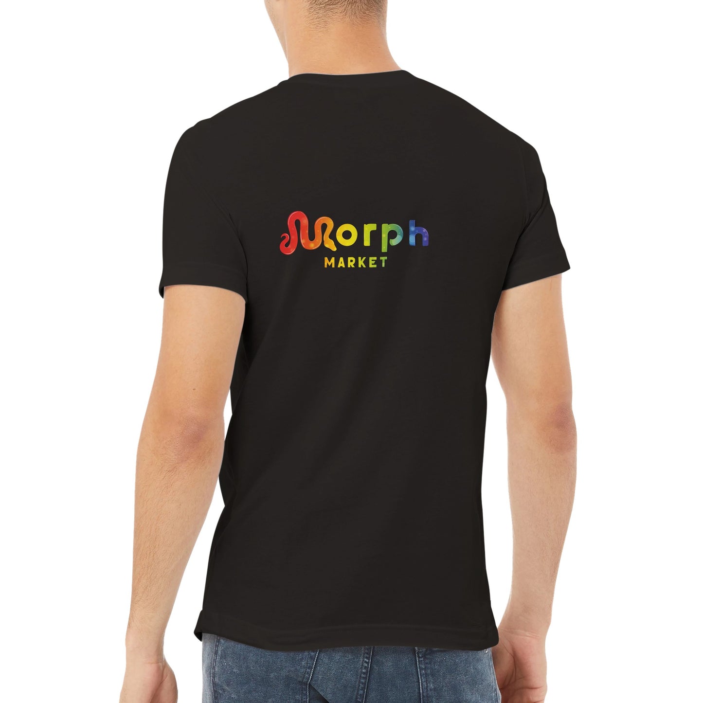 Morph Market (Rainbow Circles) - Premium Unisex V-Neck T-shirt