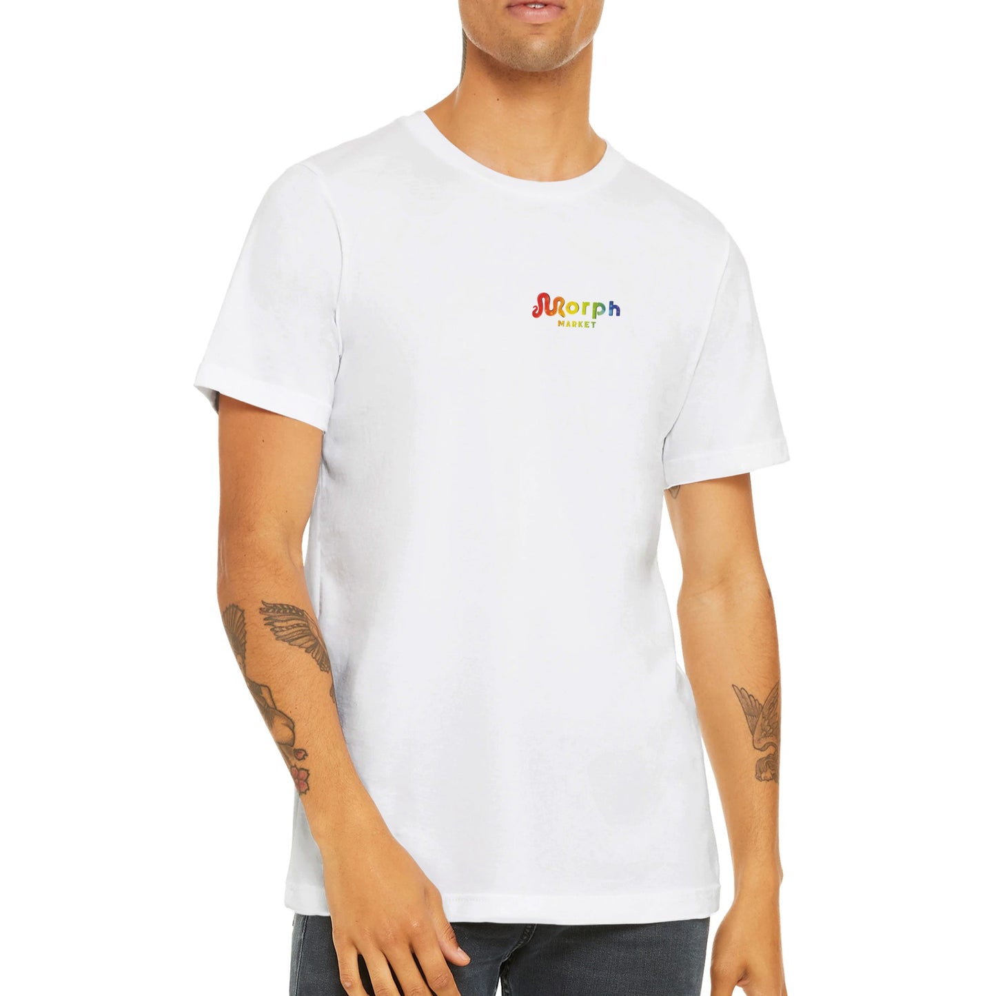 Morph Market (Rainbow Circles) - Premium Unisex Crewneck T-shirt