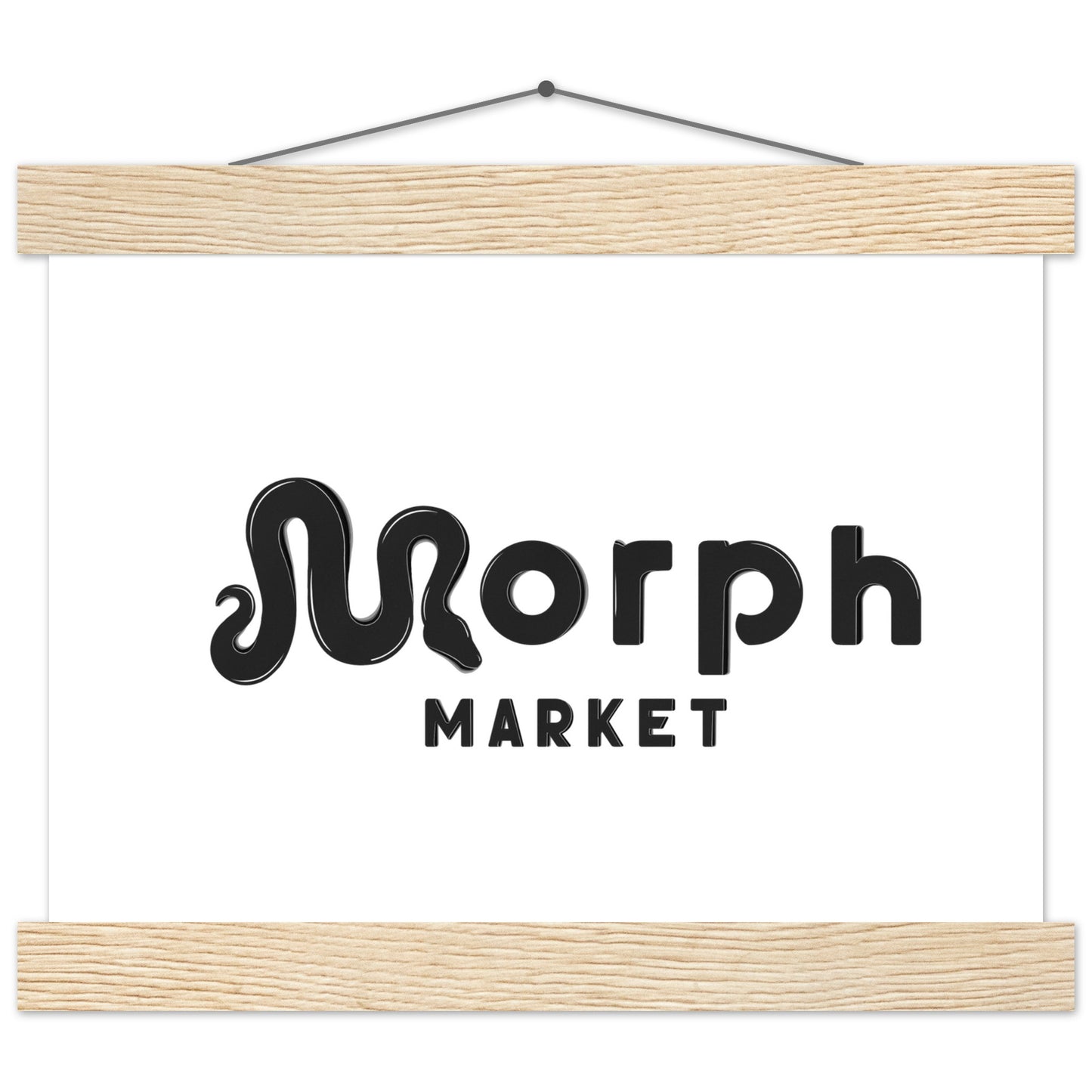 Morph Market (Dark) - Premium Matte Paper Poster with Hanger