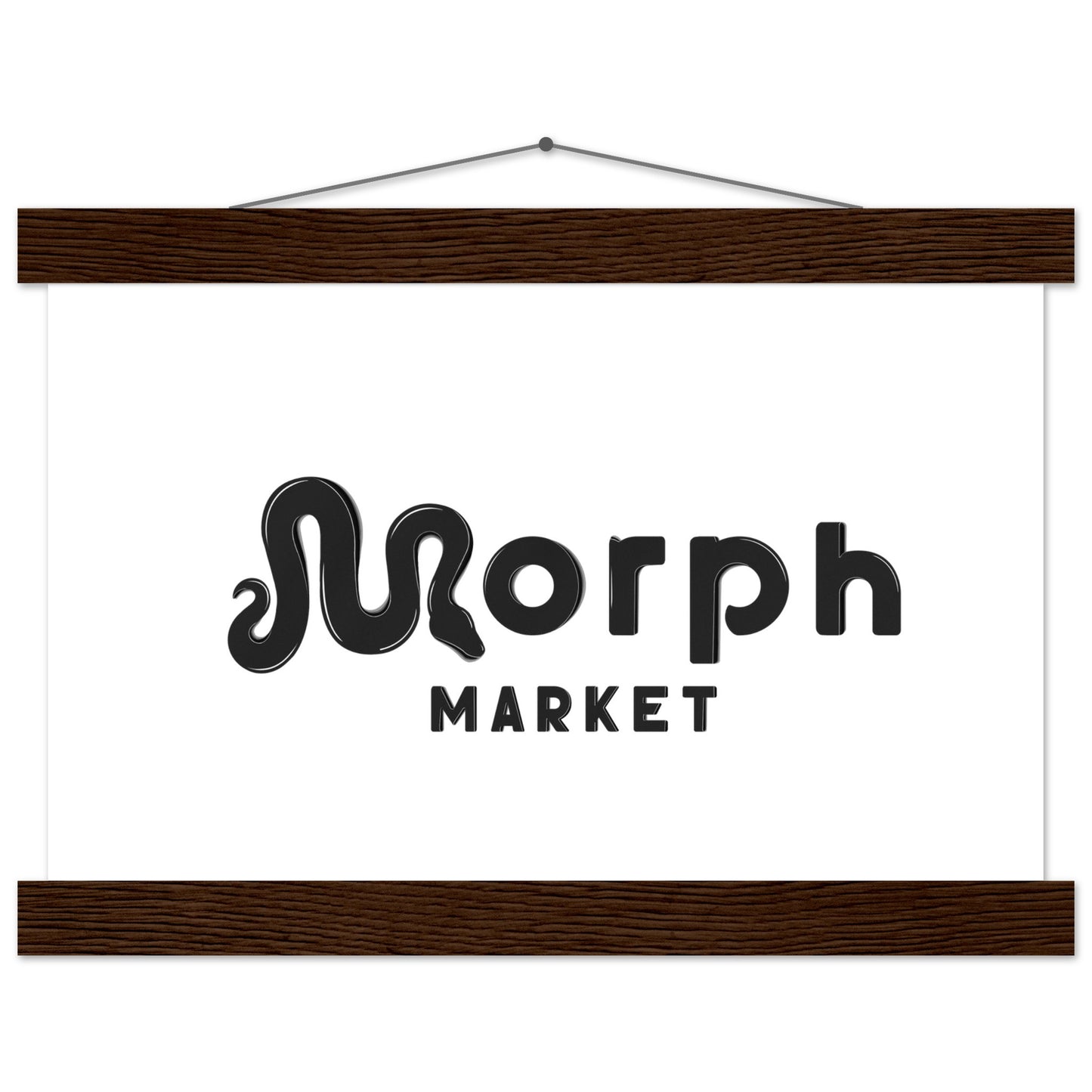 Morph Market (Dark) - Premium Matte Paper Poster with Hanger