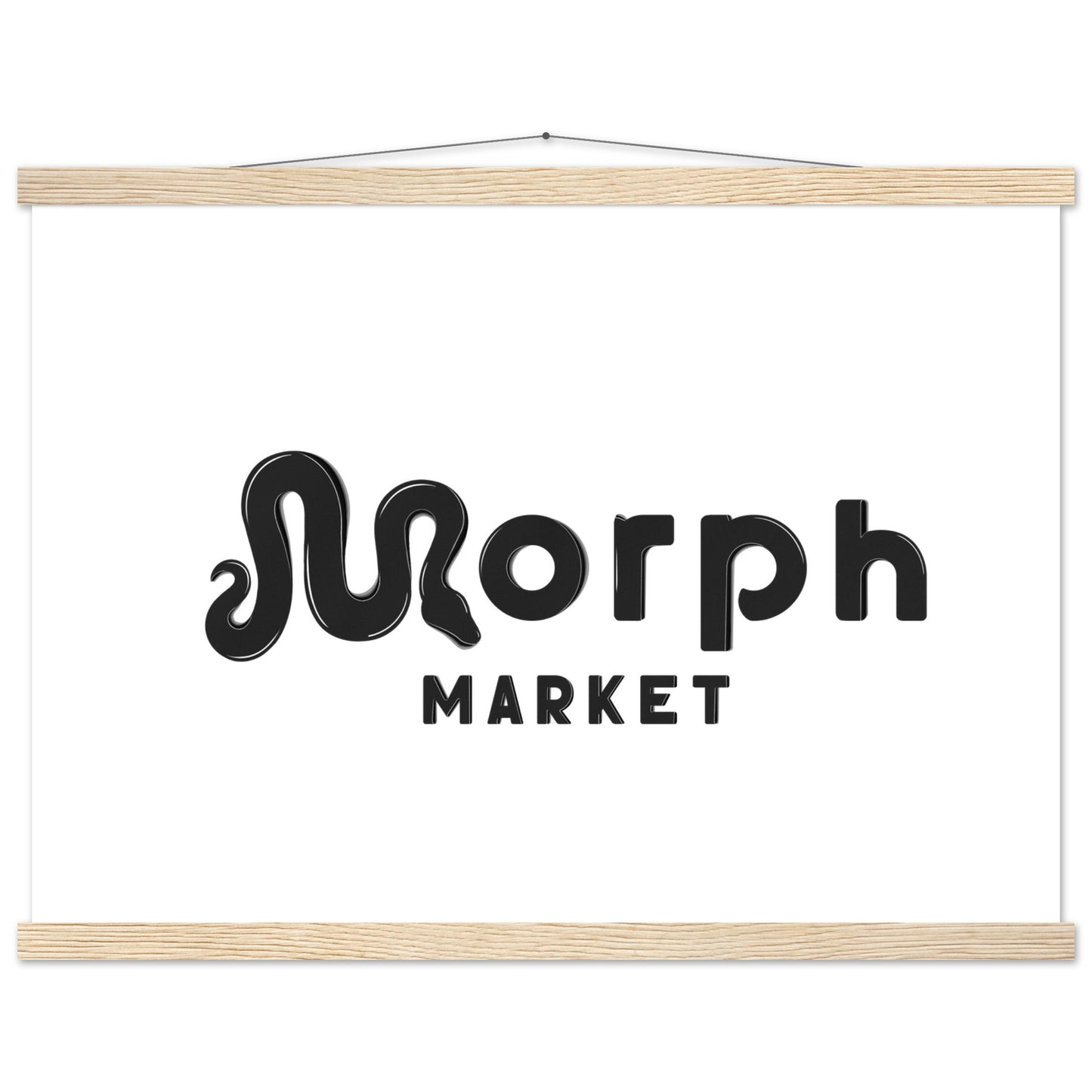 Morph Market (Dark) - Premium Matte Paper Poster with Hanger