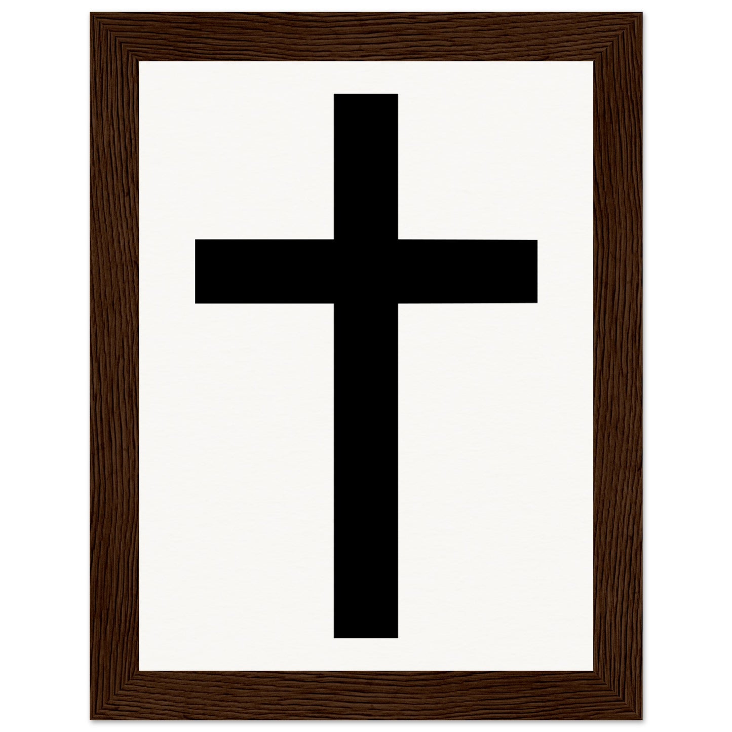 Christian Cross / Everyday is a Fresh Start - Museum-Quality Matte Paper Wooden Framed Poster