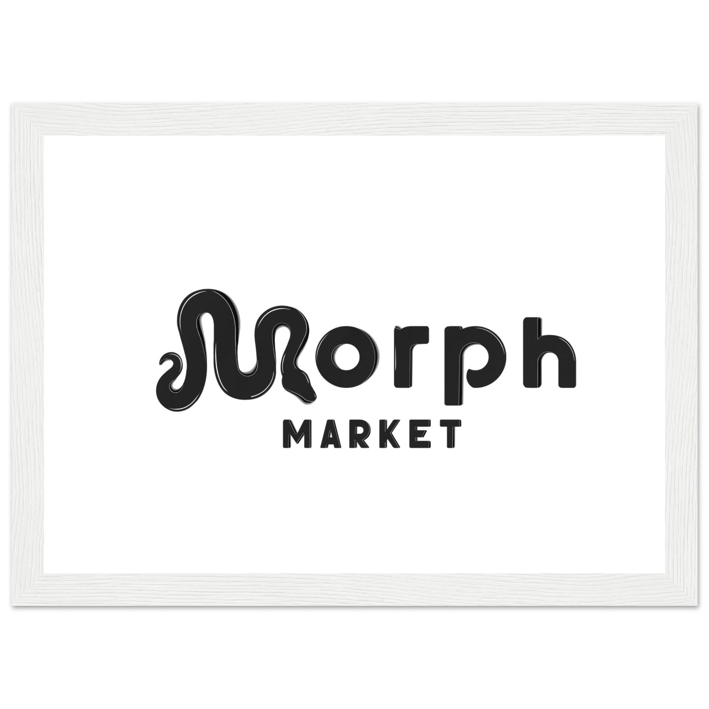 Morph Market (Dark) - Premium Matte Paper Wooden Framed Poster