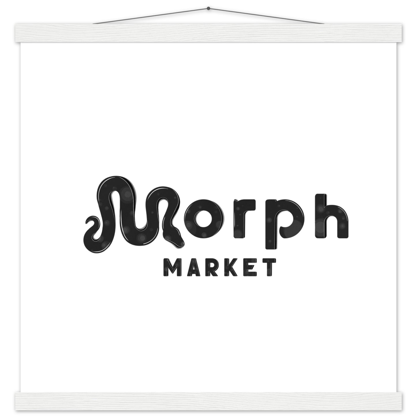 Morph Market (Dark Circles) - Premium Matte Paper Poster with Hanger