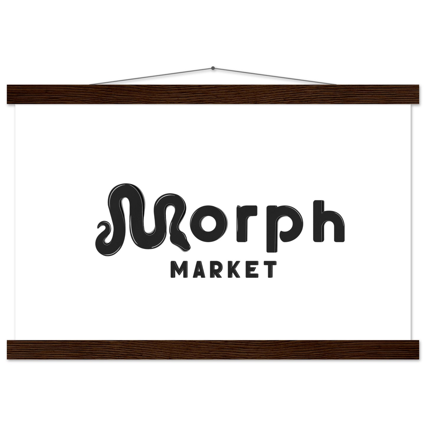 Morph Market (Dark) - Premium Matte Paper Poster with Hanger