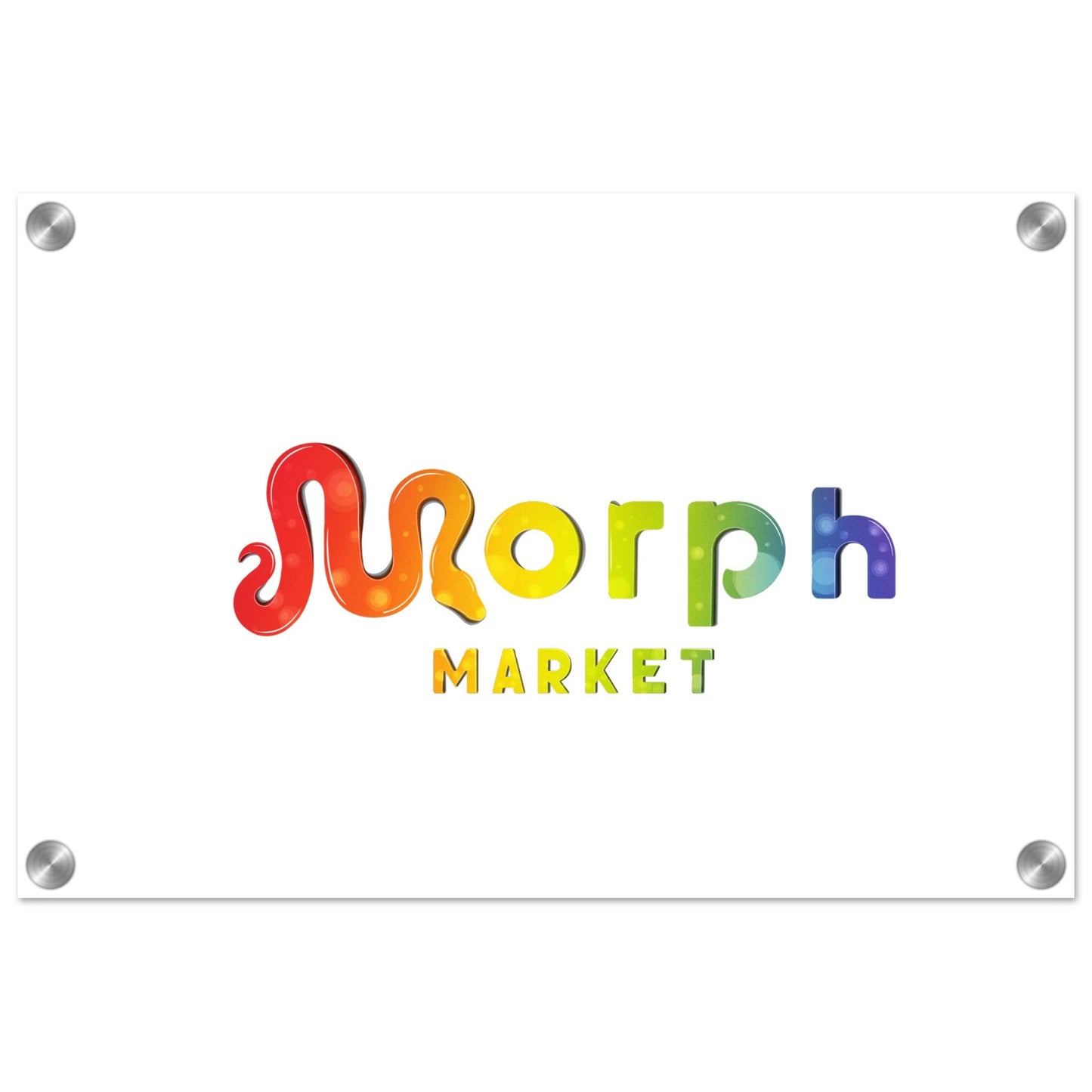 Morph Market (Rainbow Circles) - Acrylic Print