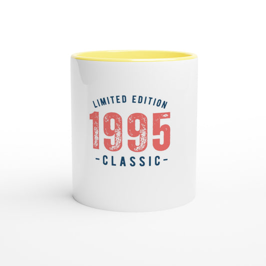 Limited Edition 1995 Classic - White 11oz Ceramic Mug with Color Inside