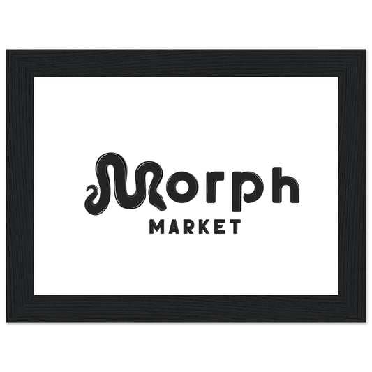 Morph Market (Dark) - Premium Matte Paper Wooden Framed Poster