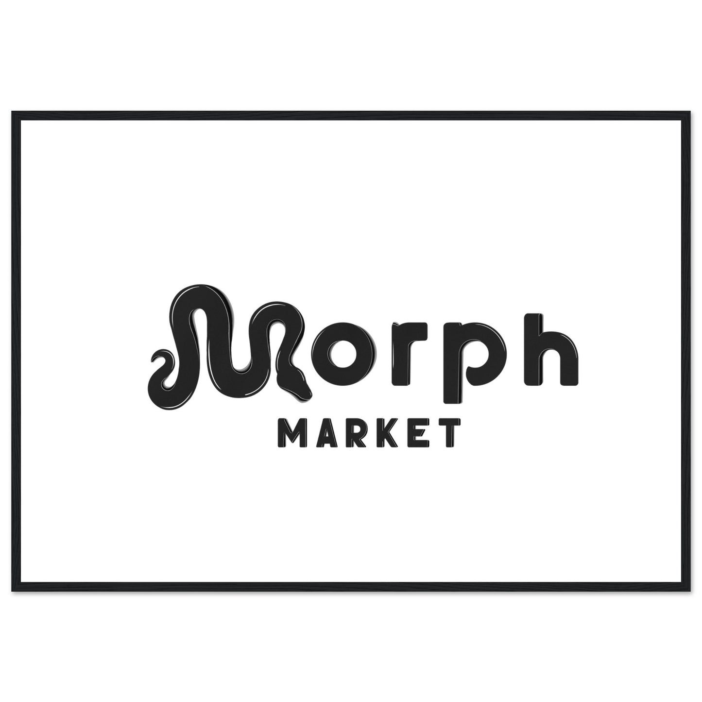 Morph Market (Dark) - Premium Matte Paper Wooden Framed Poster