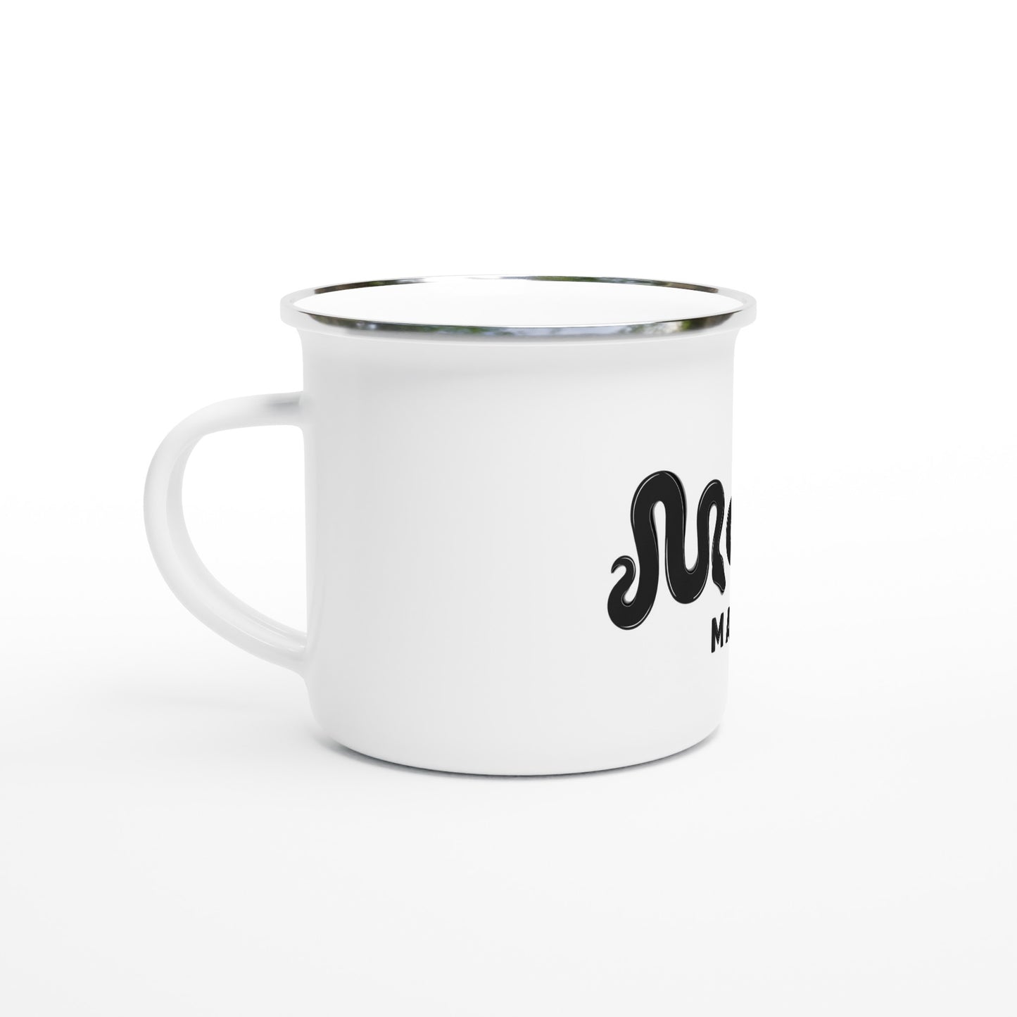 Morph Market (Dark) - White 12oz Enamel Mug