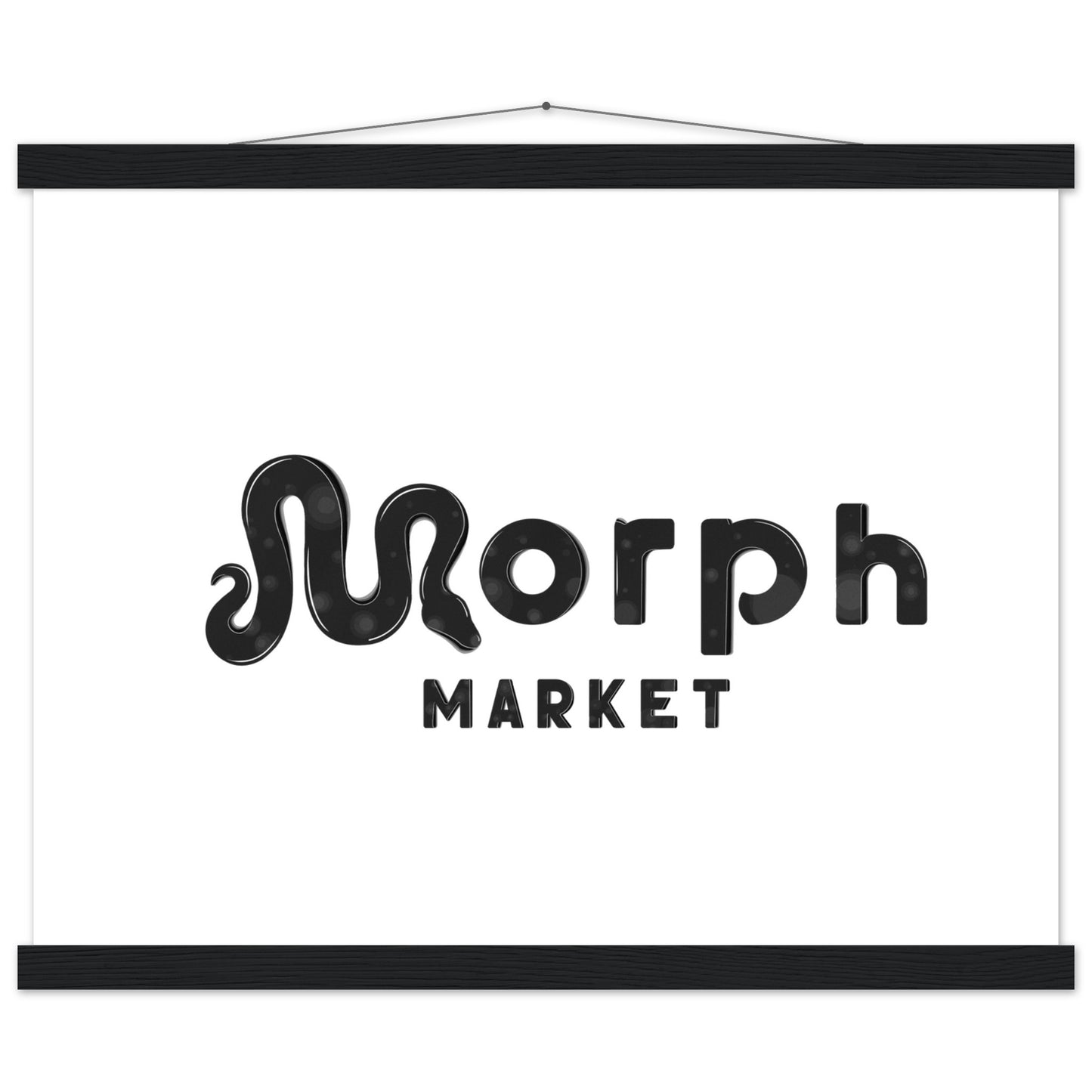 Morph Market (Dark Circles) - Premium Matte Paper Poster with Hanger