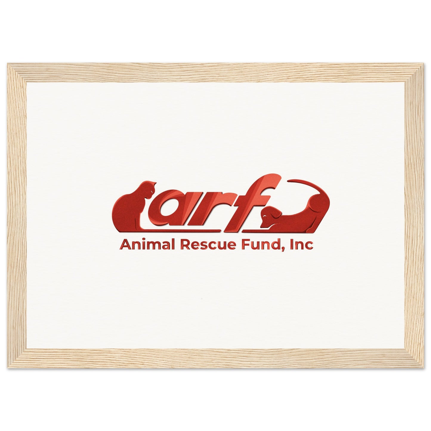 ARF: Animal Rescue Fund - Museum-Quality Matte Paper Wooden Framed Poster