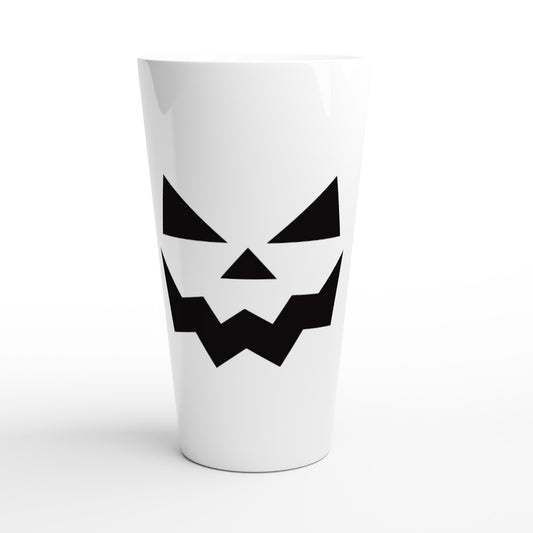 Jack O' Lantern - White Latte 17oz Ceramic Mug