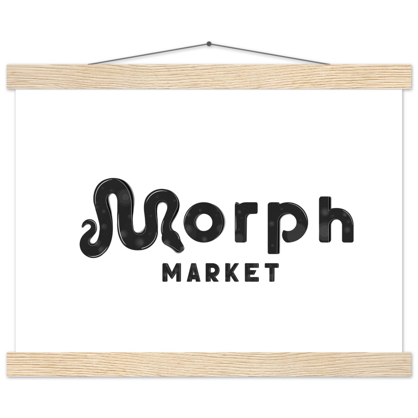 Morph Market (Dark Circles) - Premium Matte Paper Poster with Hanger