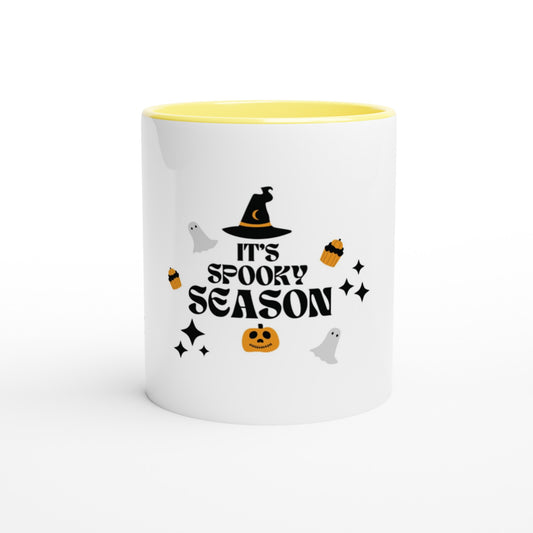 It's Spooky Season - White 11oz Ceramic Mug with Color Inside