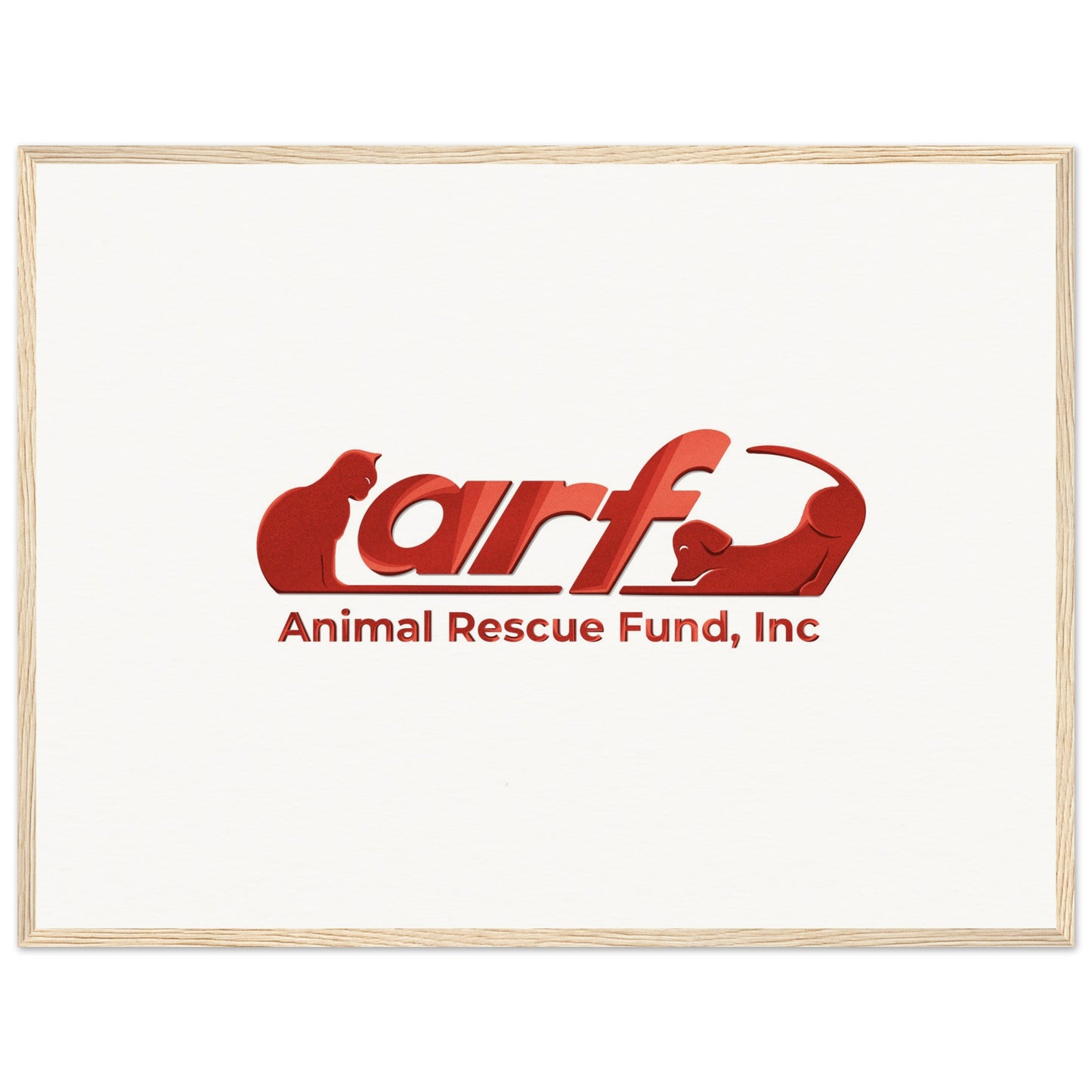 ARF: Animal Rescue Fund - Museum-Quality Matte Paper Wooden Framed Poster